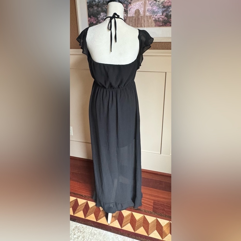 H&M Women Maxi black dress off shoulders Size 12 - Picture 2 of 9